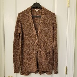 Multi color knot cardigan